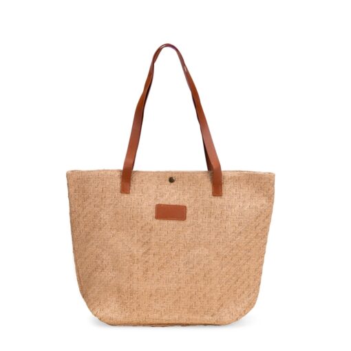 Bolsa Personalizada Palha Trançada na cor marrom