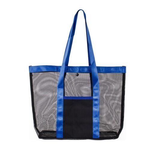 SACOLA TELA PVC SPX-19066-PRE/AZU NA COR AZUL