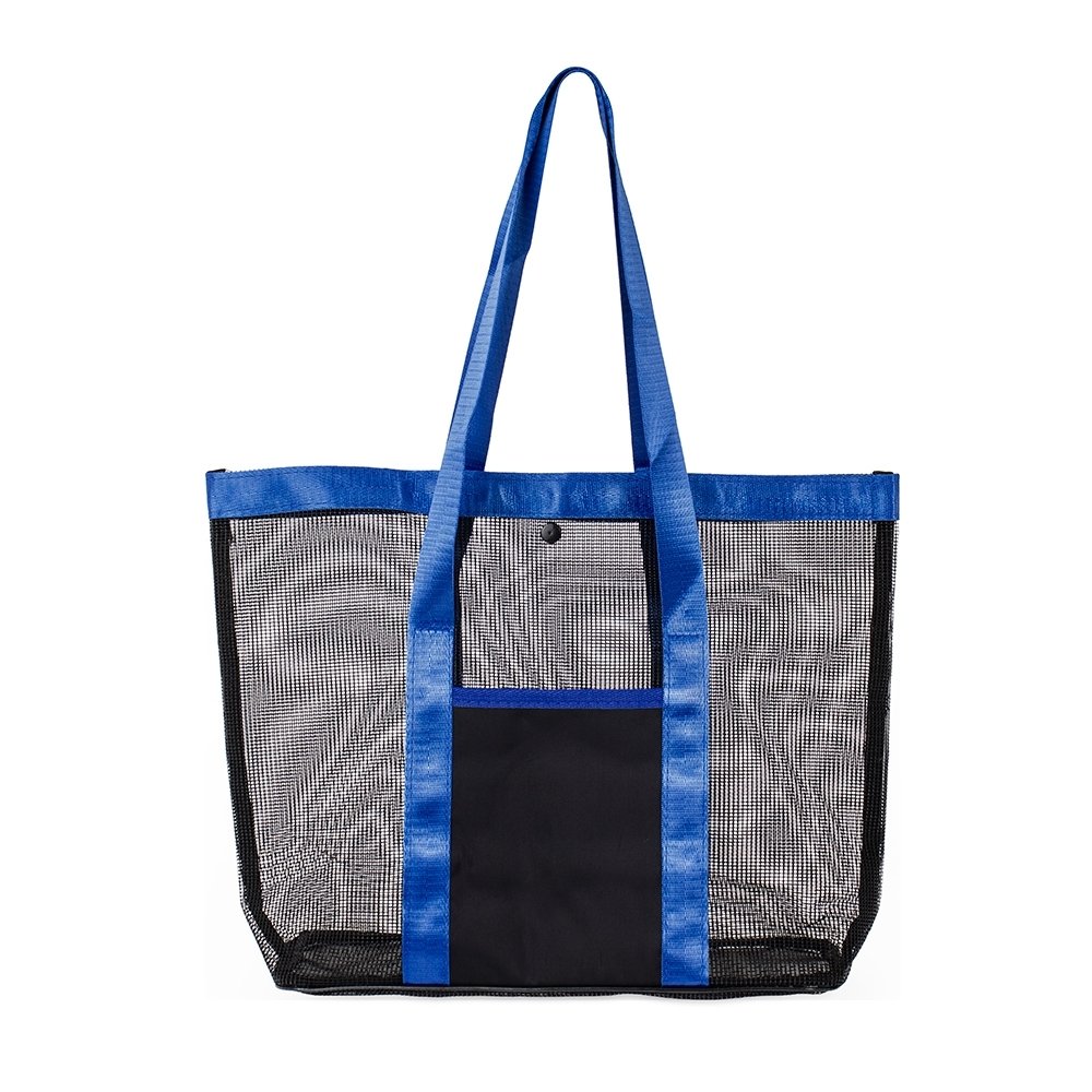 SACOLA TELA PVC SPX-19066-PRE/AZU NA COR AZUL
