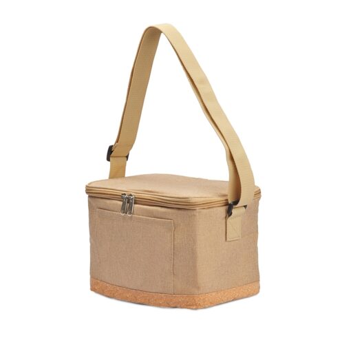 Bolsa Personalizada Térmica De Poliéster 7L na cor bege