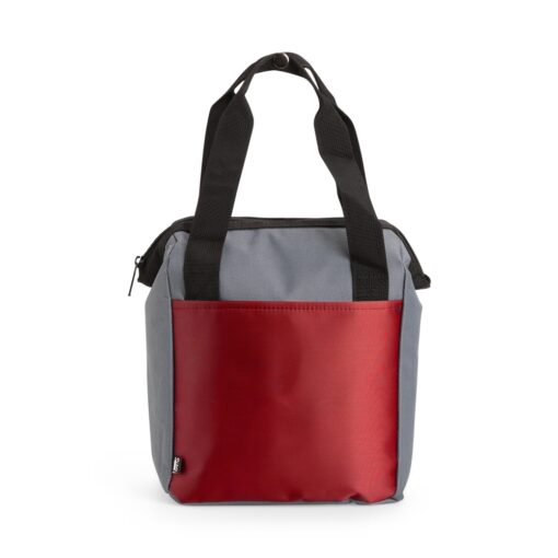 Bolsa Para Brindes Térmica 7L - vermelho com detalhes em cinza