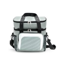 BOLSA TÉRMICA DUPLA 12L SPX-19076-CIN NA COR CINZA