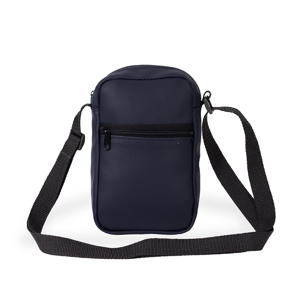 BOLSA DE OMBRO COURO SINTÉTICO SPX-15387A-AZE NA COR AZUL