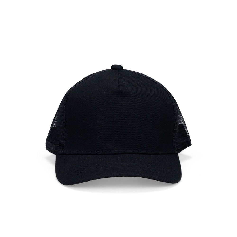 BONÉ POLIÉSTER ABA CURVA COM TELA SPX-18986A-PRE NA COR PRETO
