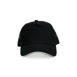 BONÉ POLIÉSTER ABA CURVA COM TELA SPX-09353-PRE NA COR PRETO