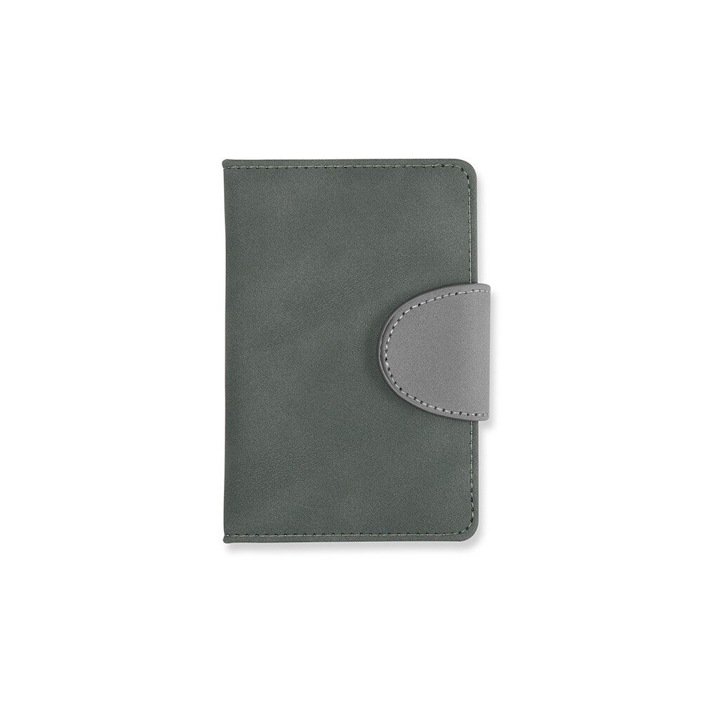Caderneta Personalizada Couro Sintético - Cinza SPX-19152-CIN/CIN