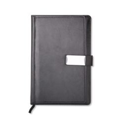 CADERNETA COURO SINTÉTICO SPX-15454-PRE NA COR PRETO