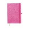 CADERNETA HOLOGRÁFICA COM PAUTA SPX-15461P-ROS NA COR ROSA
