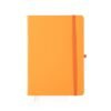 CADERNETA LAMINADA COM PAUTA SPX-15460P-LAR NA COR LARANJA