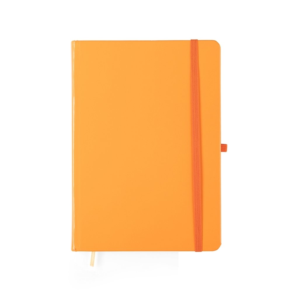 CADERNETA LAMINADA SEM PAUTA SPX-15460S-LAR NA COR LARANJA
