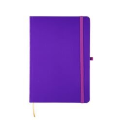 CADERNETA LAMINADA SEM PAUTA SPX-15460S-ROX NA COR ROXO