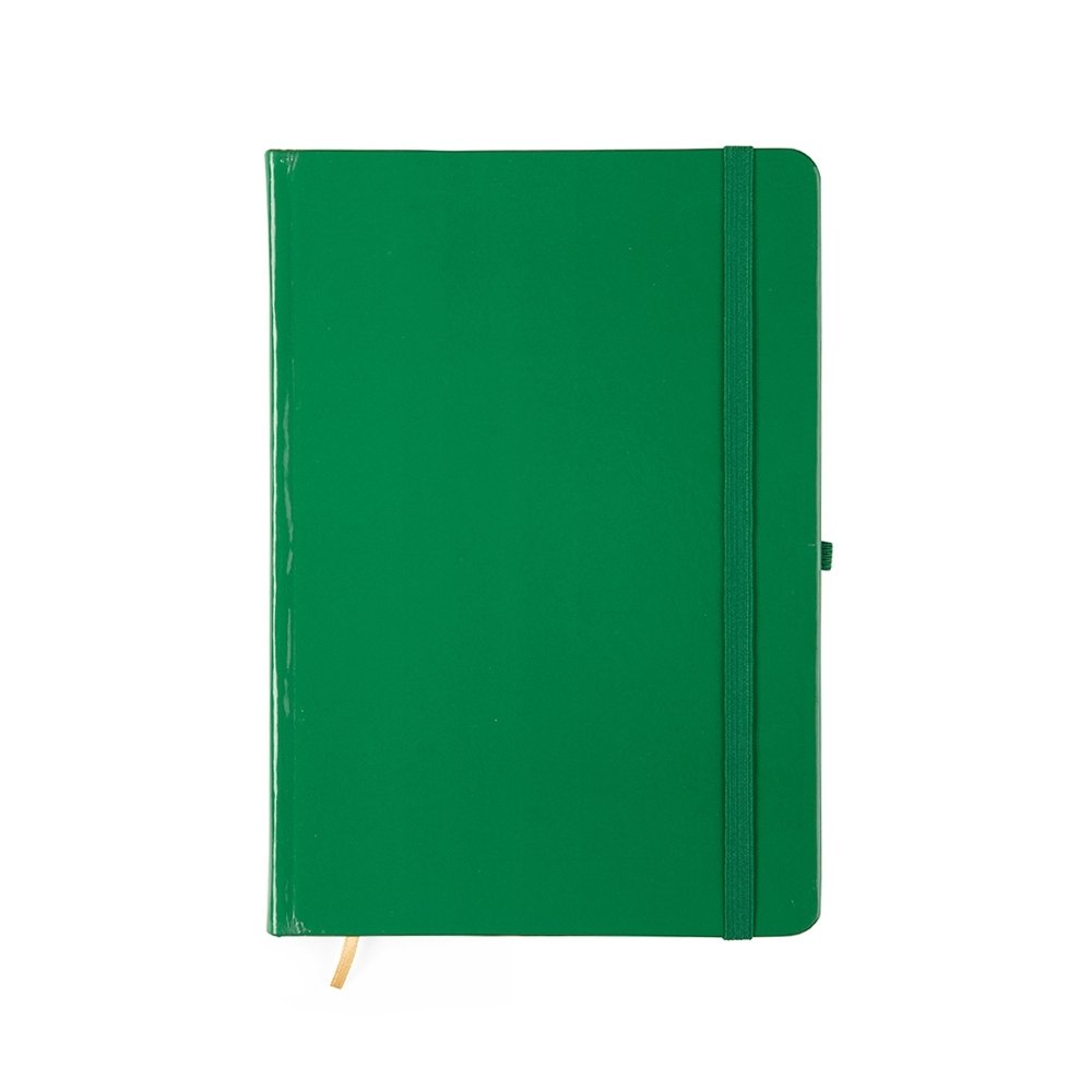 CADERNETA LAMINADA SEM PAUTA SPX-15460S-VD NA COR VERDE