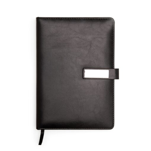 Caderneta Personalizada Couro Sintético - Preto SPX-19110-PRE