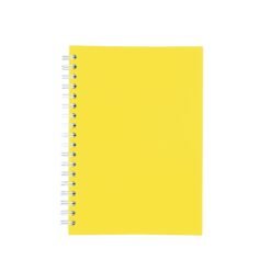CADERNO CAPA FOSCA COM PAUTA SPX-15466F-AMA NA COR AMARELO