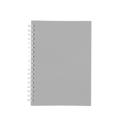 Caderno Promocional Capa Fosca Com Pauta na cor cinza