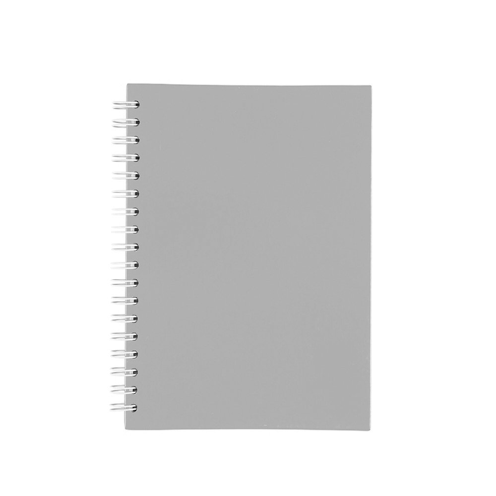 CADERNO CAPA FOSCA COM PAUTA SPX-15466F-CIN NA COR CINZA