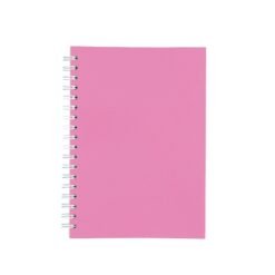 CADERNO CAPA FOSCA COM PAUTA SPX-15466F-ROS NA COR ROSA