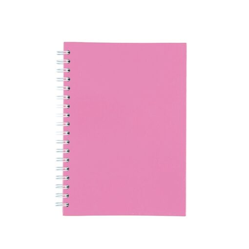 Caderno Personalizado Capa Fosca Com Pauta na cor rosa