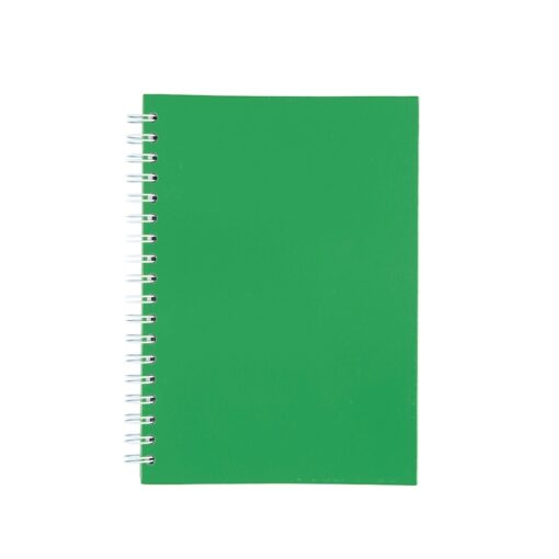 Caderno Personalizado Para Empresas Capa Fosca Com Pauta na cor verde