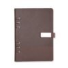 Caderno Personalizado Couro Sintético - Marrom