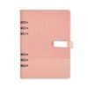 CADERNO FICHÁRIO COURO SINTÉTICO SPX-19140-ROS NA COR ROSA