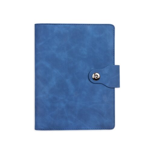 Caderno Para Brindes Fichário Pu na cor azul