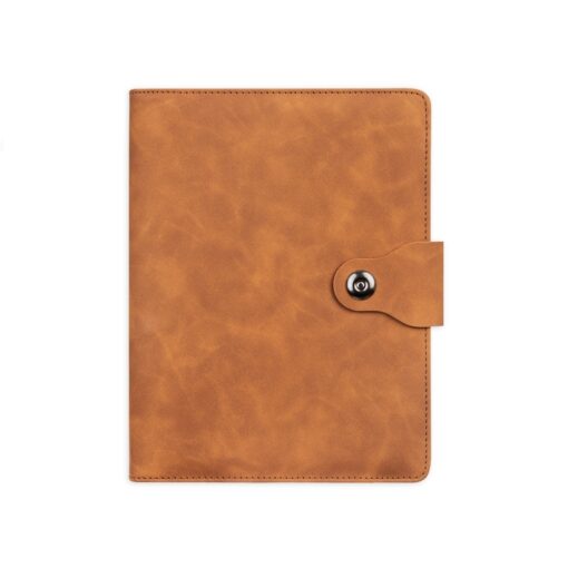 Caderno Com Logo Fichário Pu na cor marrom