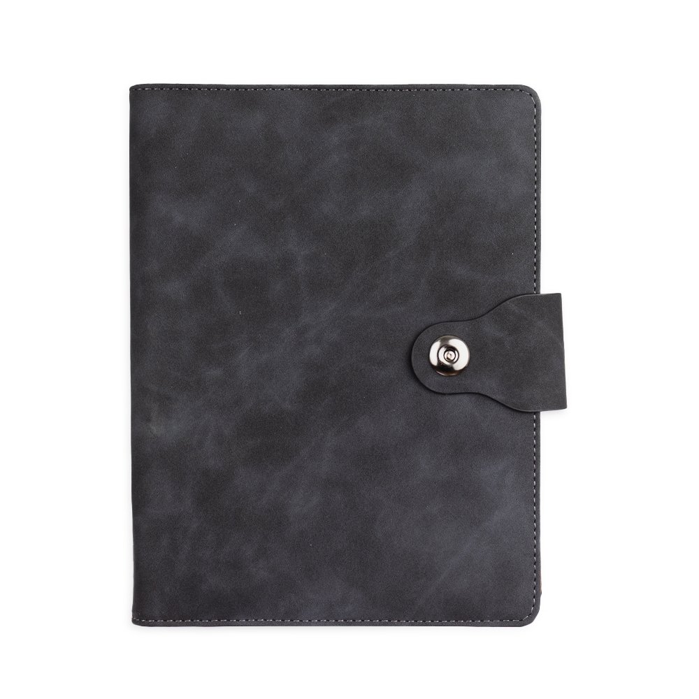 CADERNO FICHÁRIO PU SPX-19148-PRE NA COR PRETO