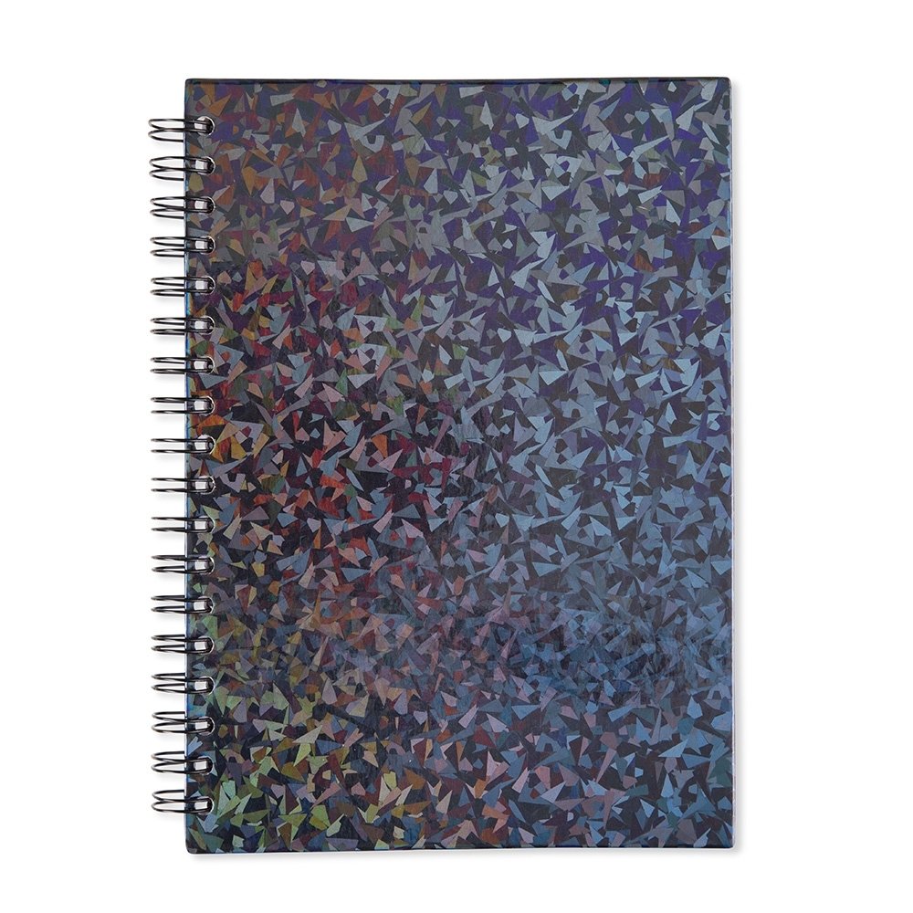 CADERNO HOLOGRÁFICO COM PAUTA SPX-15463-PRE NA COR PRETO