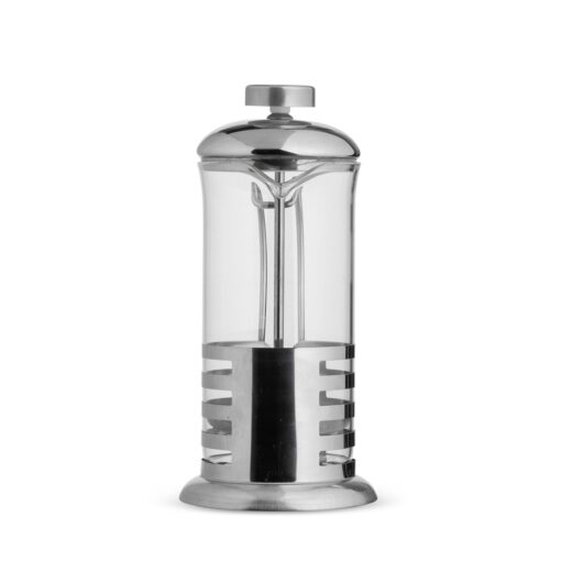 Cafeteira Personalizado Vidro 350Ml - Inox/Transparente