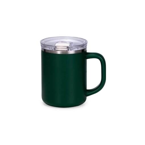 Caneca Promocional Parede Dupla 450Ml na cor verde