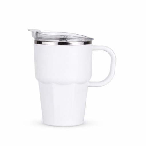 Caneca Personalizada Parede Dupla 550Ml na cor branco
