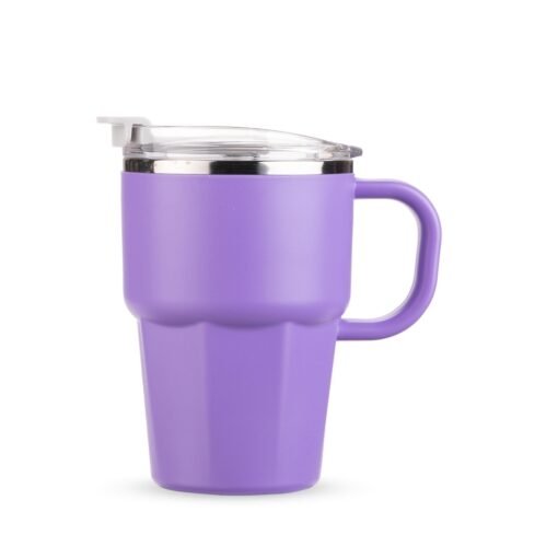 Caneca Personalizada Para Empresas Parede Dupla 550Ml na cor roxo