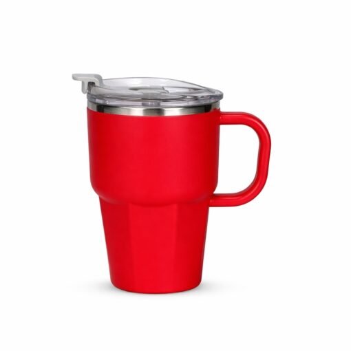 Caneca Para Brindes Parede Dupla 550Ml na cor vermelho