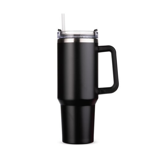 Caneca Com Logo Térmica 1,2L na cor preto