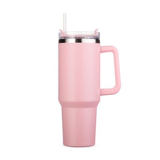 Caneca Para Brindes Térmica 1,2L na cor rosa
