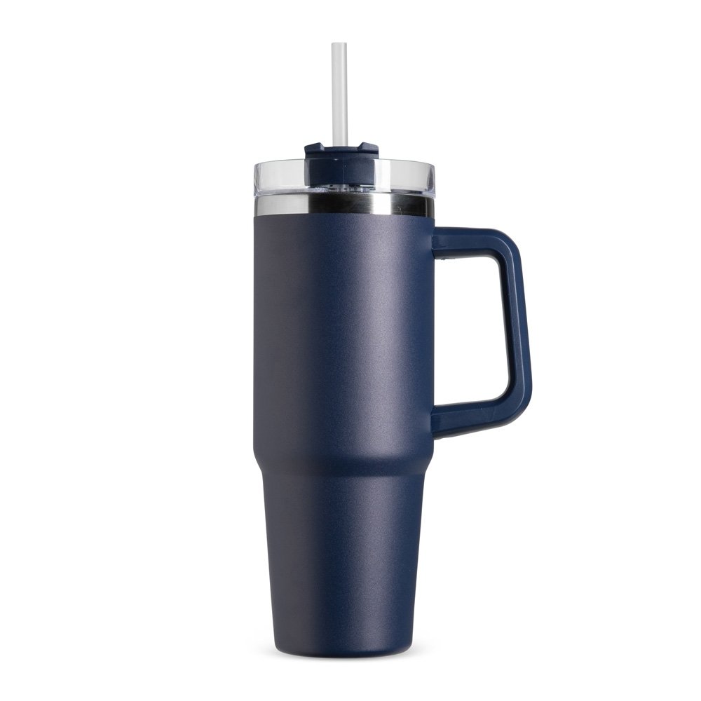 Caneca Personalizada Inox 900Ml - Azul | Brindes Brasil