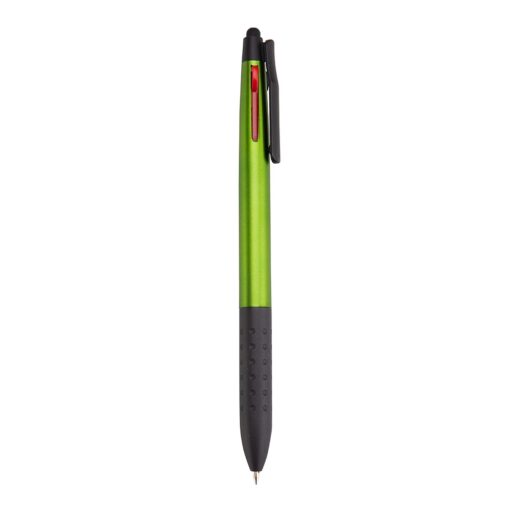 Caneta Personalizada Plástico - Verde/Preto | Brindes Brasil