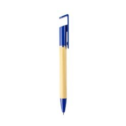CANETA ECOLÓGICA COM SUPORTE PARA CELULAR SPX-15410-AZU/BMB NA COR AZUL
