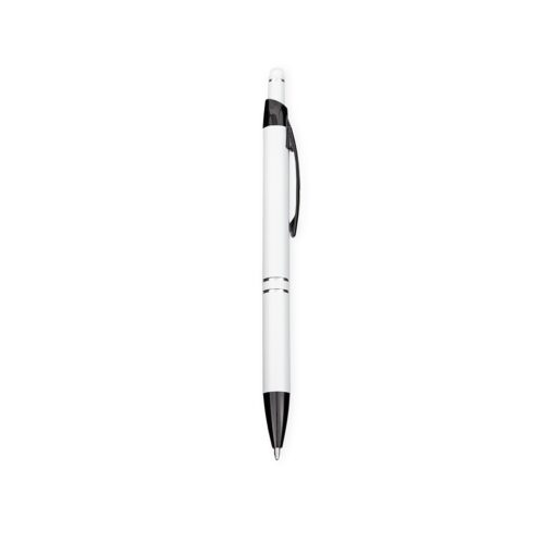 Caneta Personalizada Plástico - Branco/Preto SPX-09266B-BCO/PRE