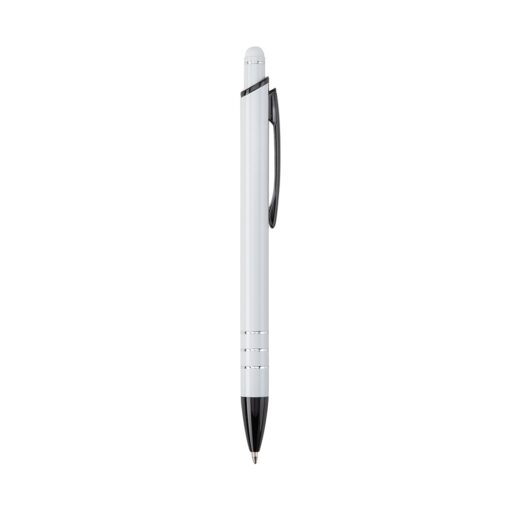 Caneta Personalizada Metálica - Branco/Preto SPX-08161TD-BCO/PRE