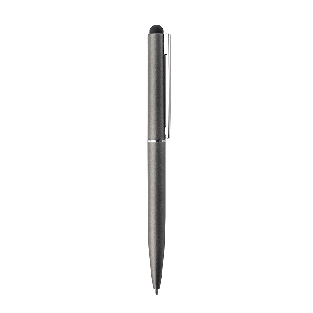 CANETA METAL TOUCH SPX-15408-CIN NA COR CINZA