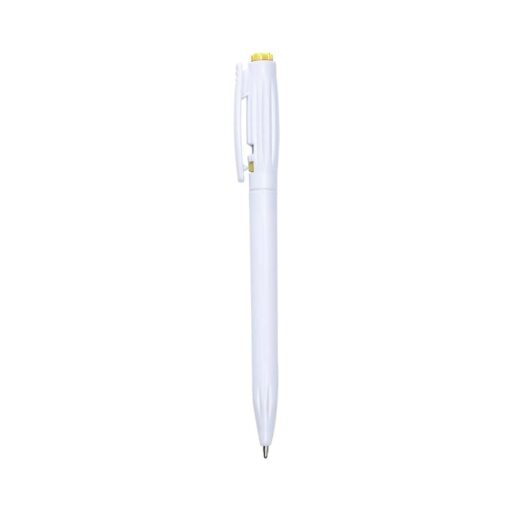Caneta Personalizada Plástica - Branco/Amarelo SPX-06161C*CP*-BCO/AMA