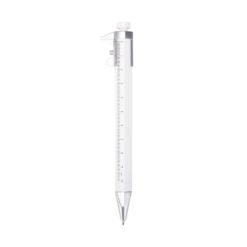 CANETA PLÁSTICA PAQUIMETRO SPX-09254-BCO/CIN NA COR BRANCO