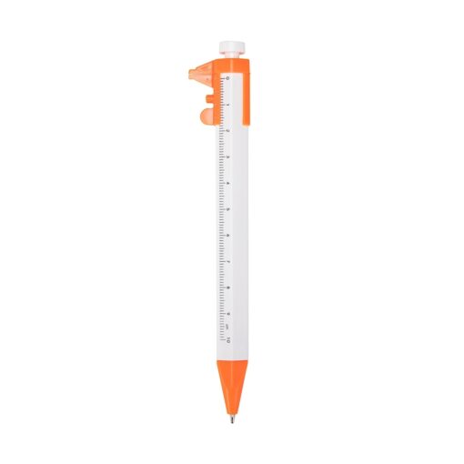 Caneta Personalizada Plástica - Branco/Laranja SPX-09254-BCO/LAR