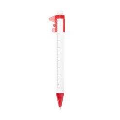 CANETA PLÁSTICA PAQUIMETRO SPX-09254-BCO/VM NA COR BRANCO
