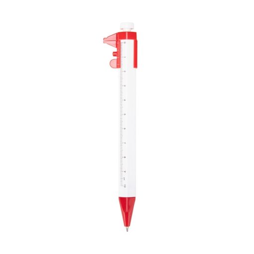 Caneta Personalizada Plástica - Branco/Vermelho SPX-09254-BCO/VM