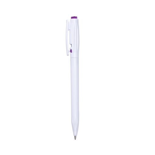 Caneta Personalizada Plástica - Branco/Roxo SPX-06161C*CP*-BCO/ROX