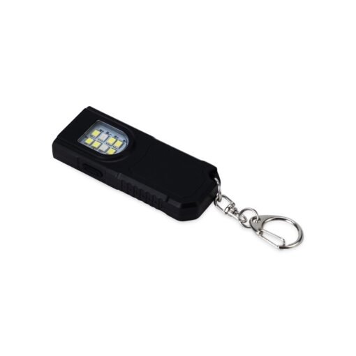 CHAVEIRO-LANTERNA RECARREGÁVEL SPX-09273-PRE NA COR PRETO