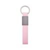 CHAVEIRO METAL COM COURO SINTÉTICO SPX-19149-ROS NA COR ROSA